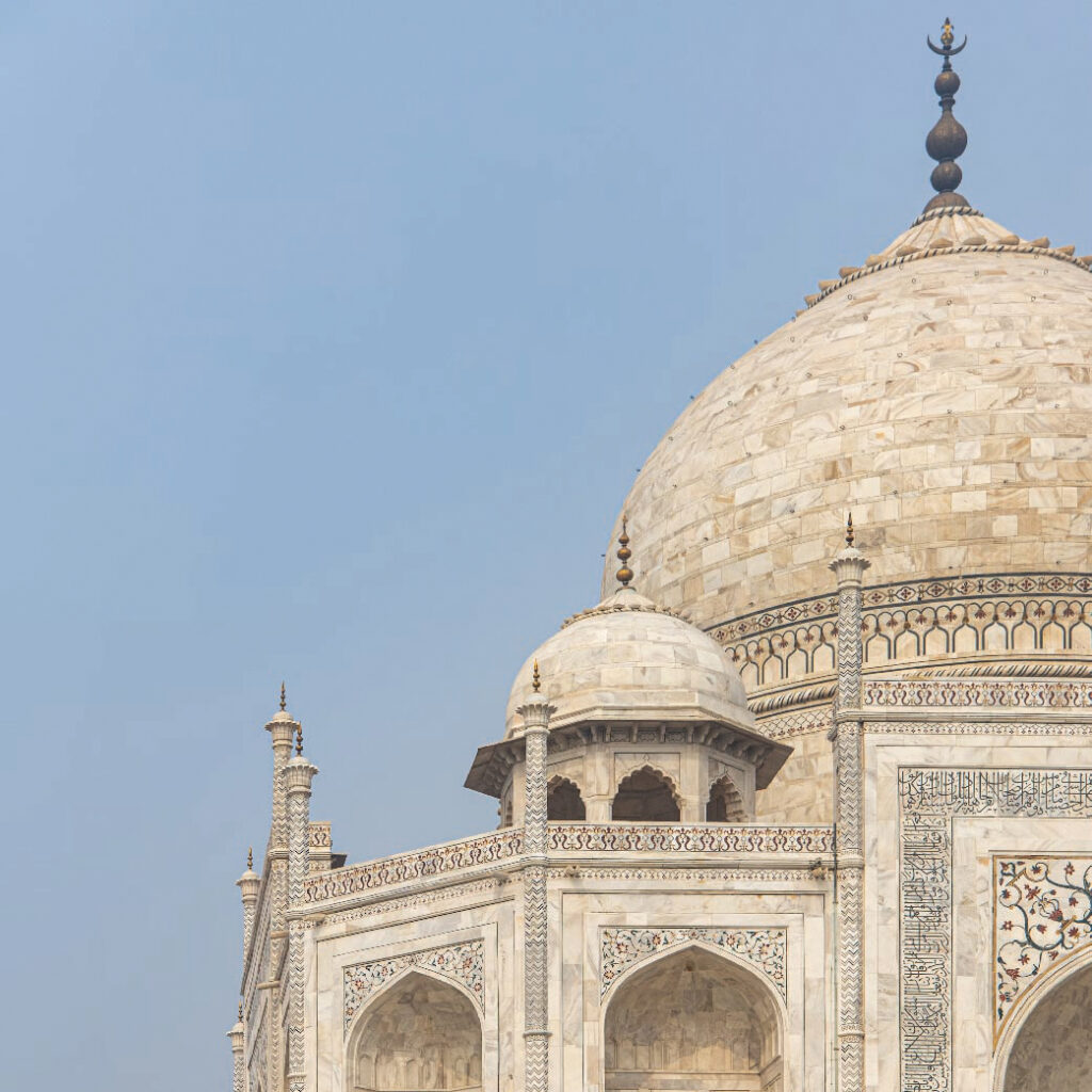 aj Mahal in Agra, India, viewed
